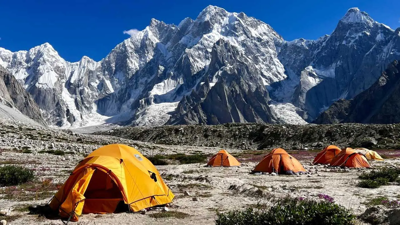 Campamento base en el Karakórum