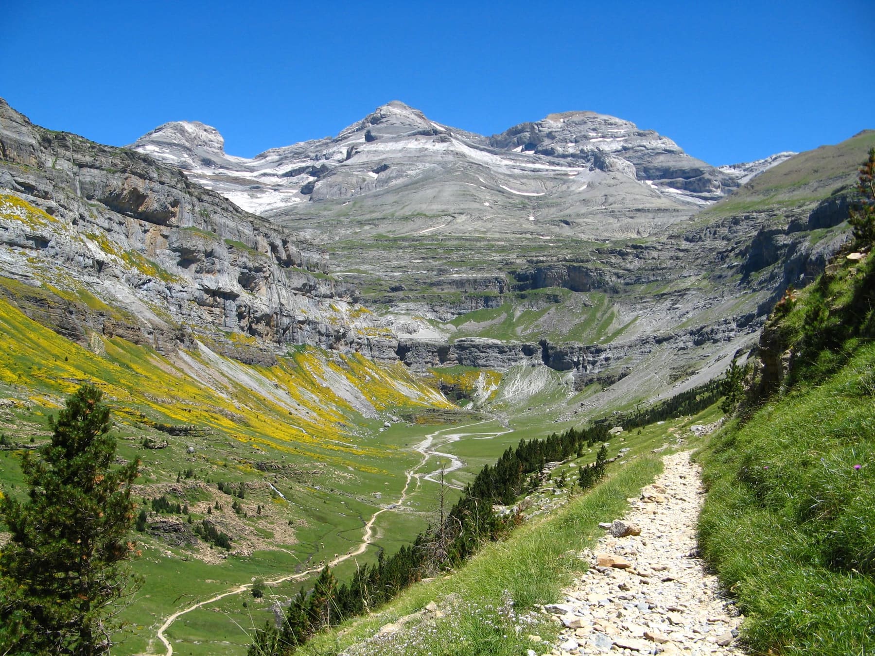 Macizo de Monte Perdido visto desde el Circo de Soaso, Ordesa