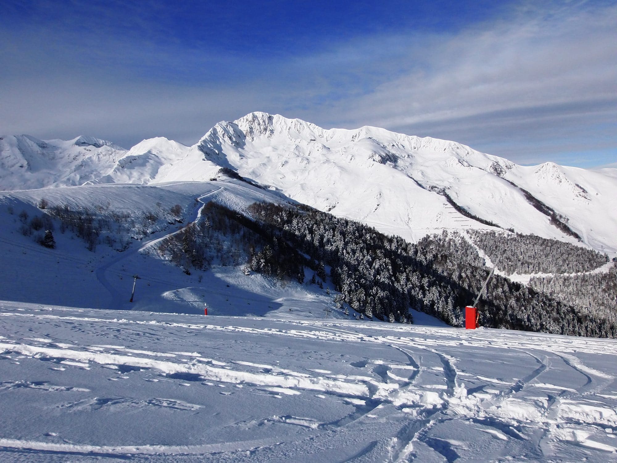 Vista desde la estación de Superbagnères, punto de despegue del Vuelo Luchon