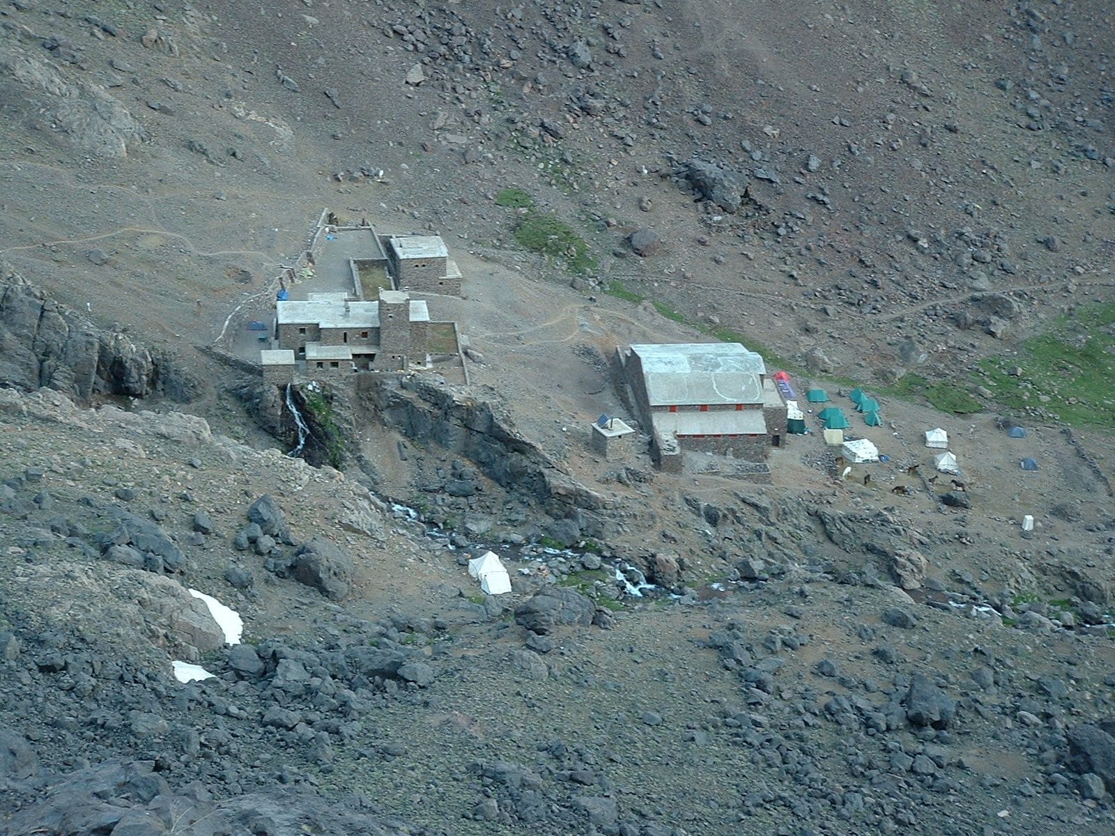 El refugio del Toubkal, campo base