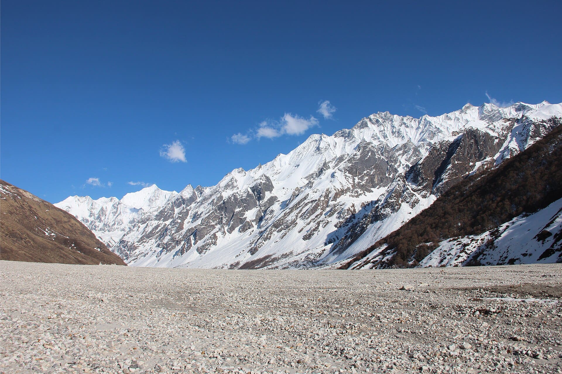 Mirador en el valle del Langtang