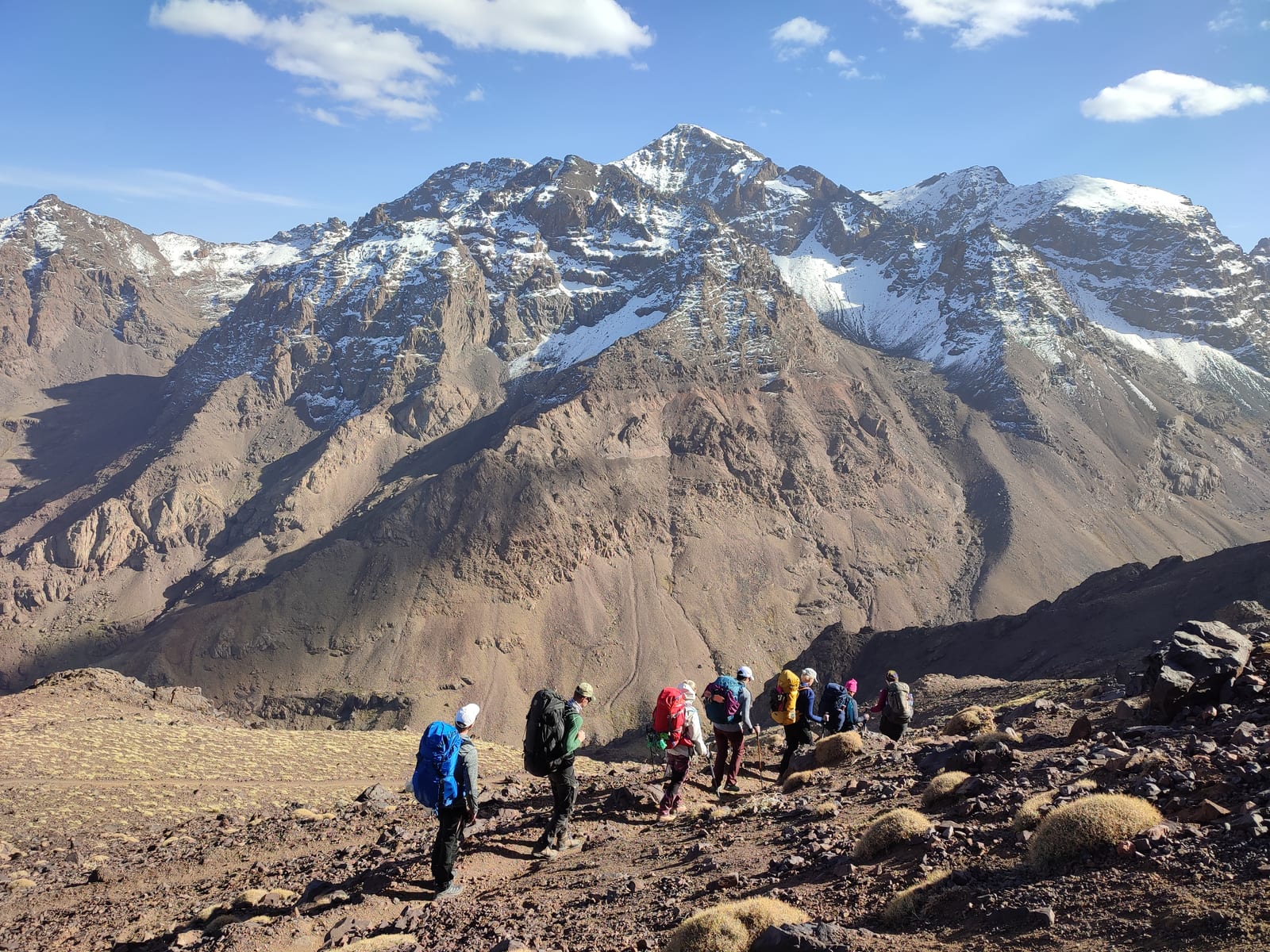 Equipo de guías bereberes del Alto Atlas