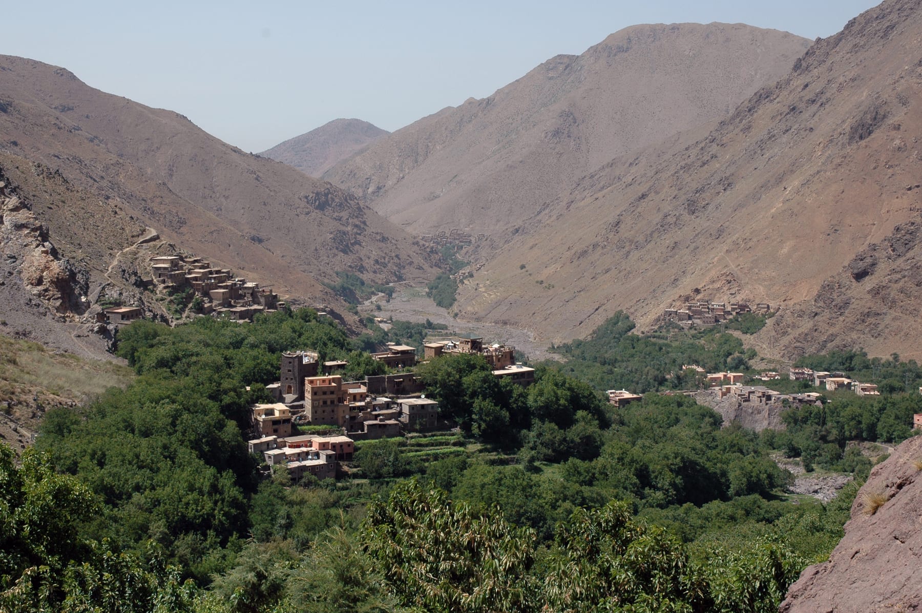 Valle de Imlil desde el sendero